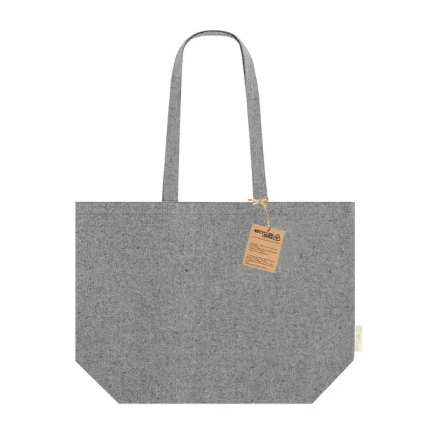  Recycled cotton shopping bag Crna