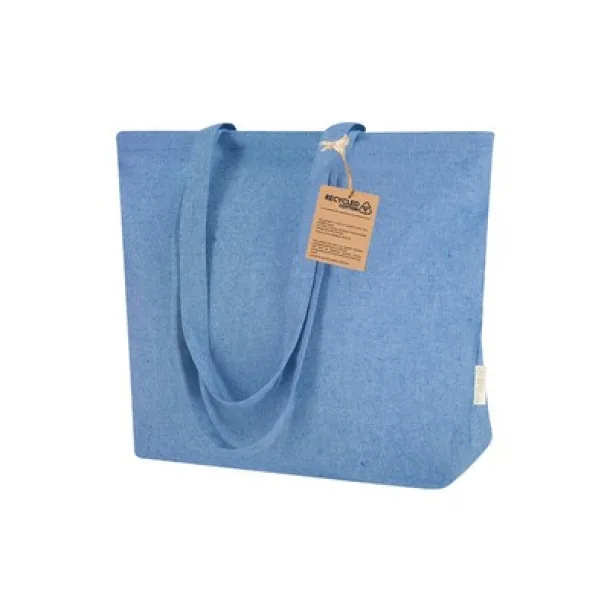  Recycled cotton shopping bag Plava