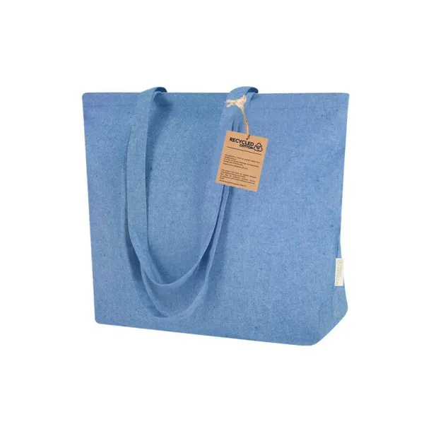  Recycled cotton shopping bag Plava