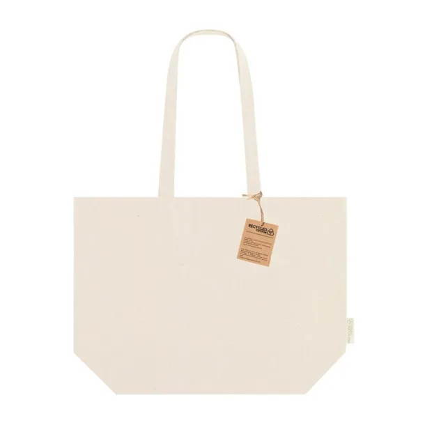  Recycled cotton shopping bag beige