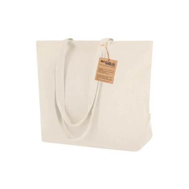  Recycled cotton shopping bag beige