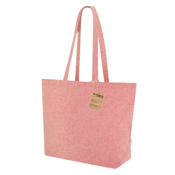  Recycled cotton shopping bag Crvena