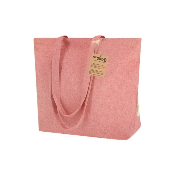  Recycled cotton shopping bag red