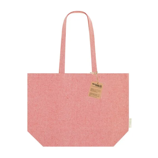  Recycled cotton shopping bag red