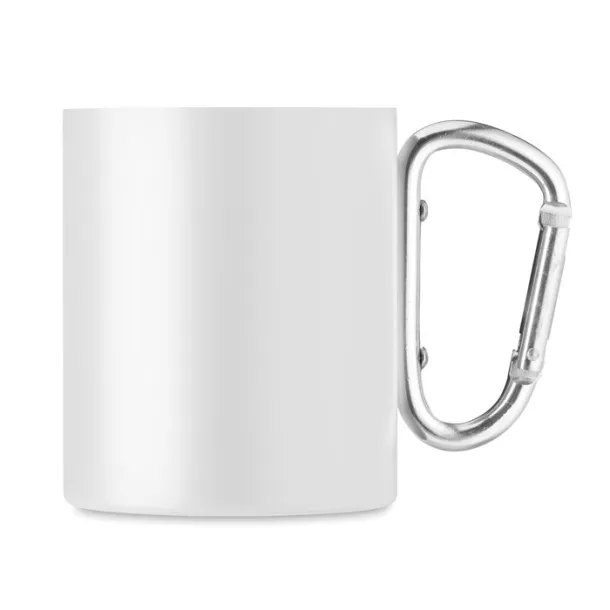 TRUMBA Double wall metal mug 300 ml White