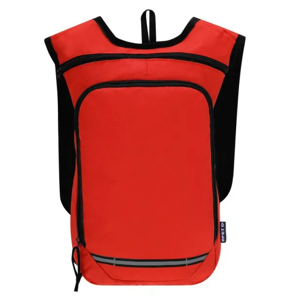  RPET backpack red