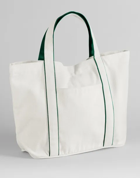  Torba Courtside srednje veličine - Westford Mill Soft White Zelena