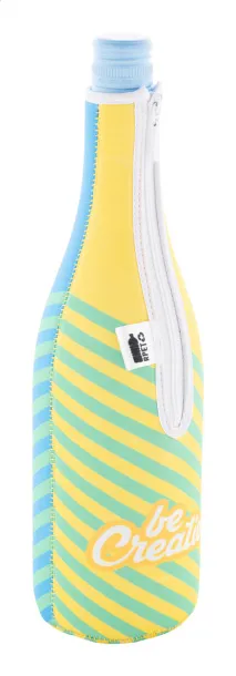 VinoPrint RPET personalizirana futrola za hlađenje vinske boce Bijela