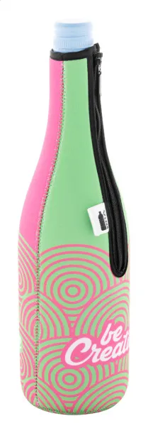 VinoPrint RPET personalizirana futrola za hlađenje vinske boce Crna Bijela