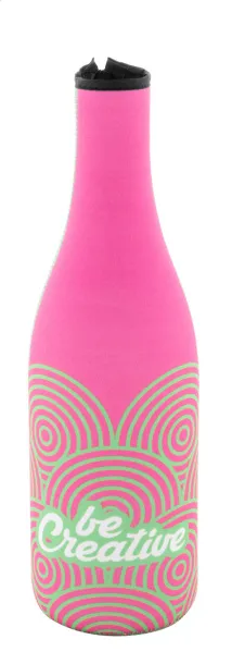 VinoPrint RPET personalizirana futrola za hlađenje vinske boce Crna Bijela