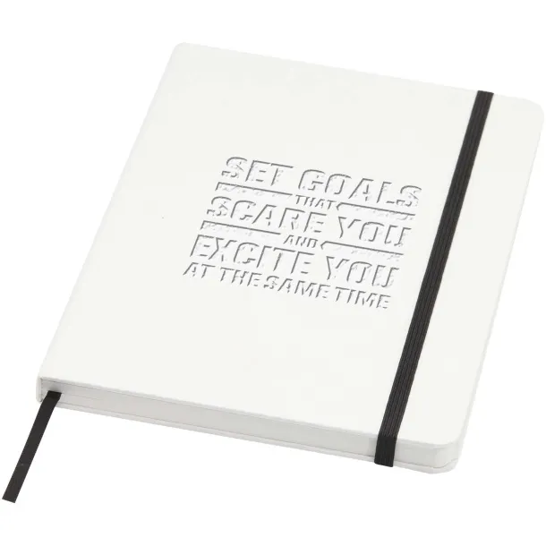 Holm A5 stone paper hard cover notebook with lined pages White