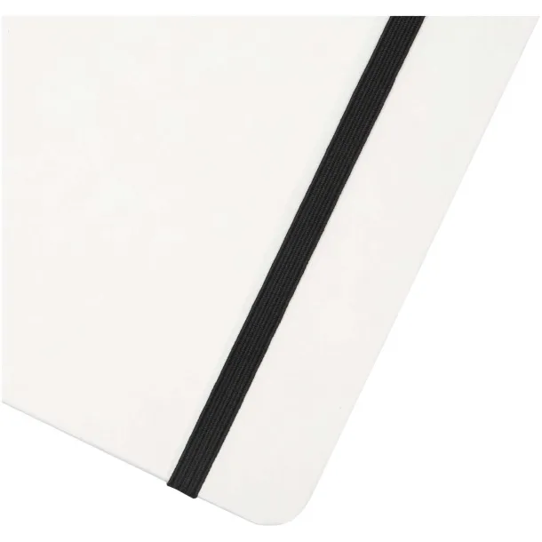 Holm A5 stone paper hard cover notebook with lined pages White
