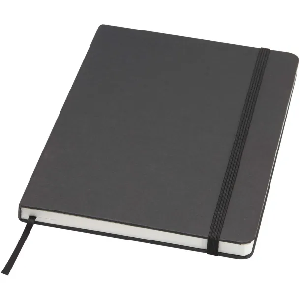 Holm A5 stone paper hard cover notebook with lined pages Crna
