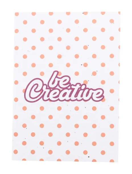CreaNote A5 Seed personalizirani notes s papirom sa sjemenkama Bijela