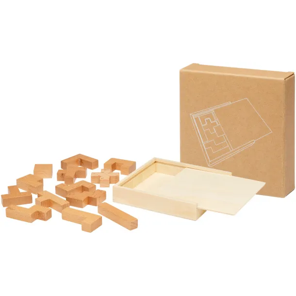 Bark wooden puzzle Natural