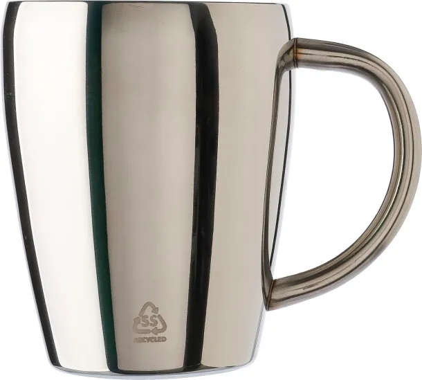  NAYA Stainless steel double walled mugs silver