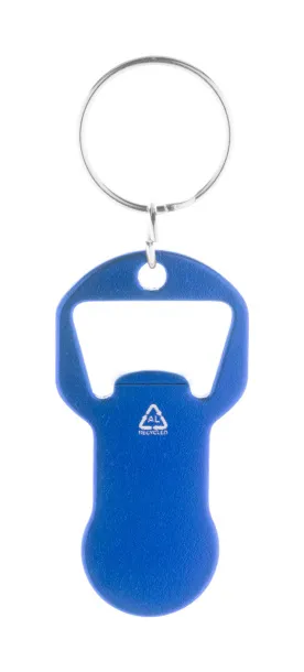 Biropi bottle opener keyring Blue