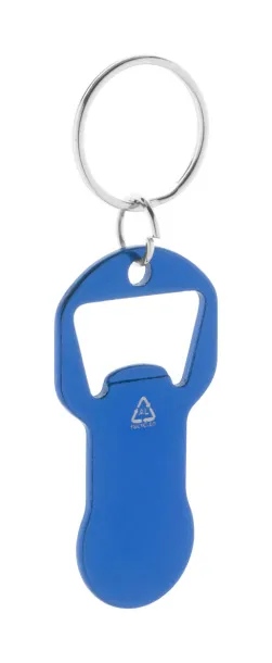 Biropi bottle opener keyring Blue