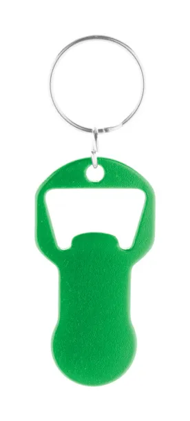 Biropi bottle opener keyring Green