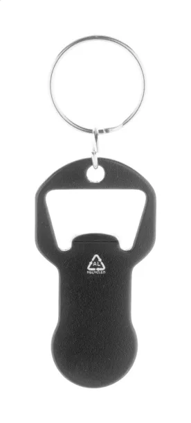 Biropi bottle opener keyring Black
