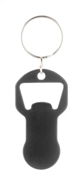 Biropi bottle opener keyring Black