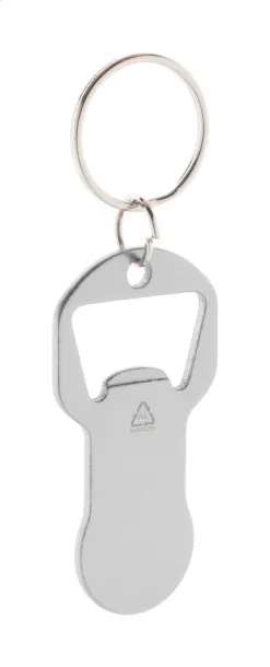 Biropi bottle opener keyring Silver