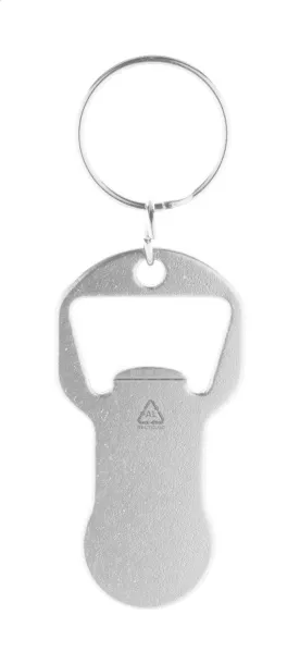 Biropi bottle opener keyring Silver