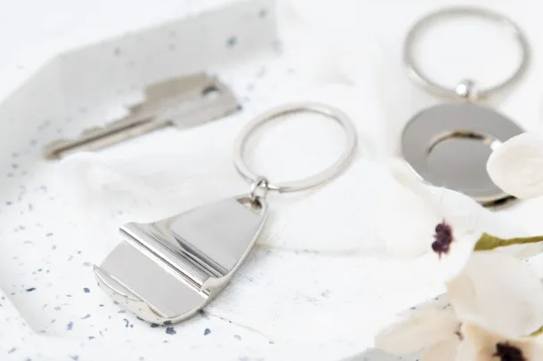 Kapka bottle opener keyring Silver
