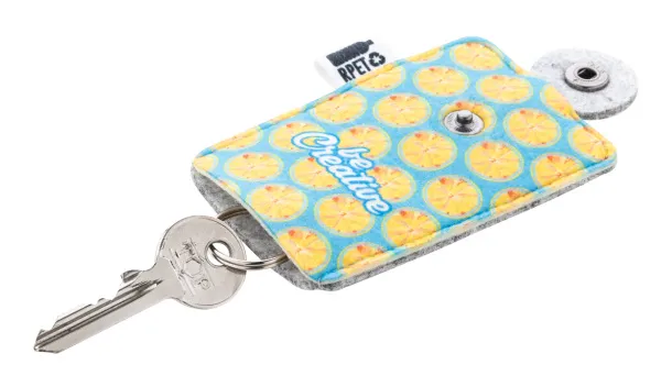 CreaFelt Keysave custom keyring pouch White Grey