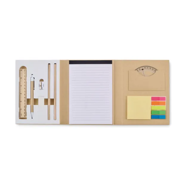 CENOTE Stationary set with notepad Beige