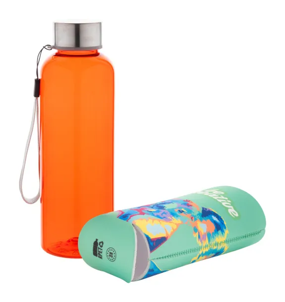 Pemba Creative Rpet personalizirana boca za vodu, 500 ml Narančasta Bijela
