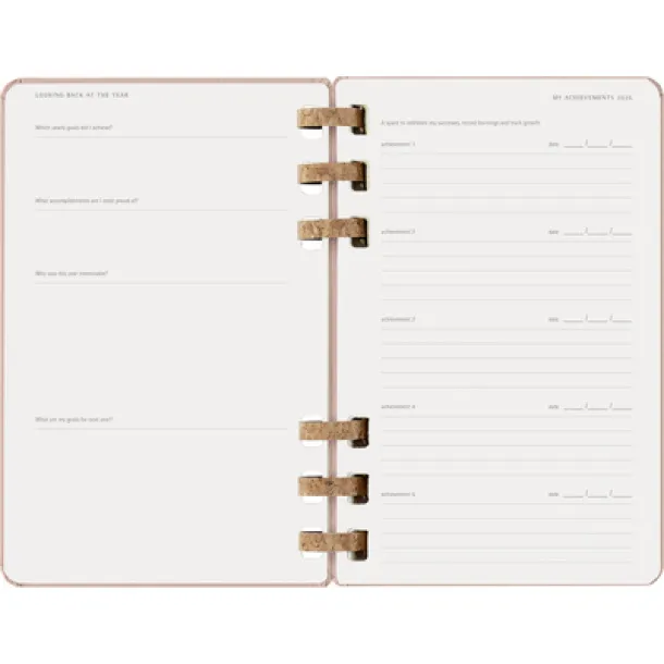  MOLESKINE spiral planner beige