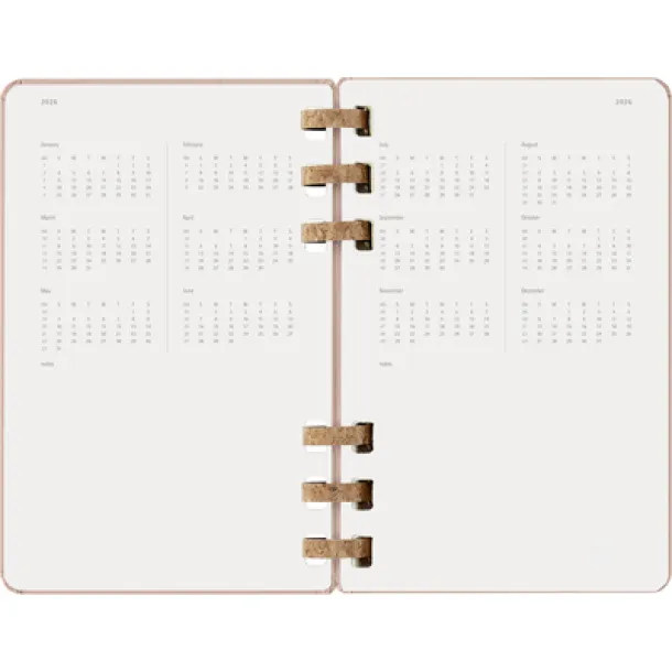  MOLESKINE spiral planner beige