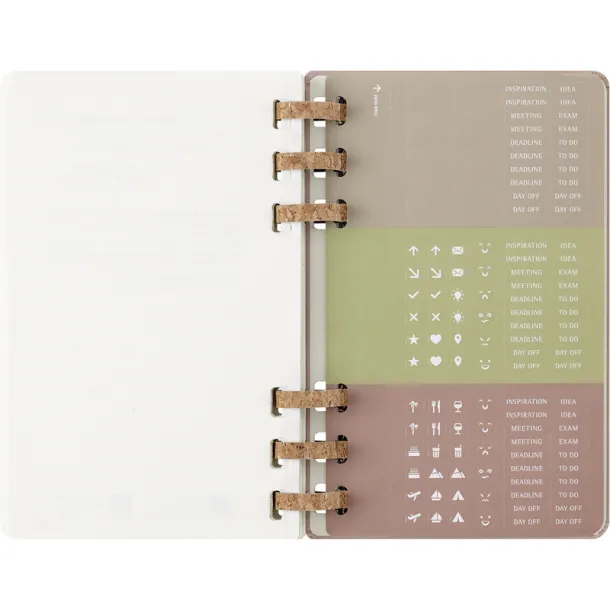  MOLESKINE planer sa spiralnim uvezom beige