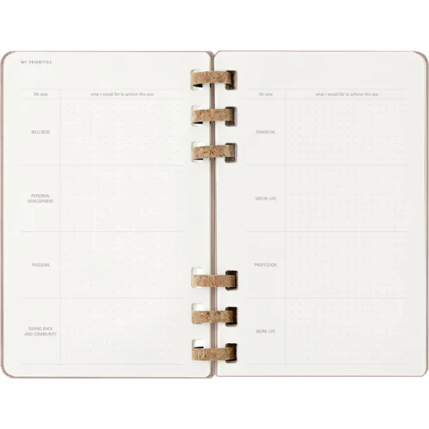  MOLESKINE spiral planner beige