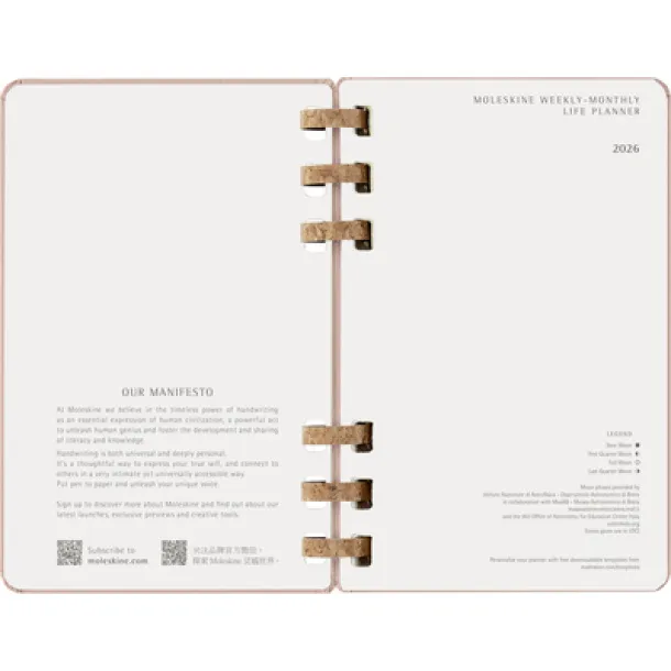  MOLESKINE spiral planner beige