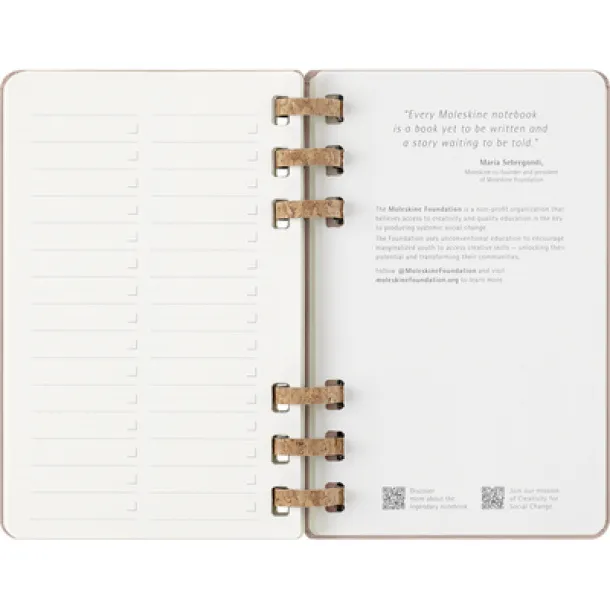  MOLESKINE spiral planner beige