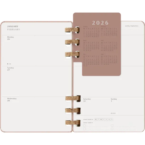  MOLESKINE spiral planner beige