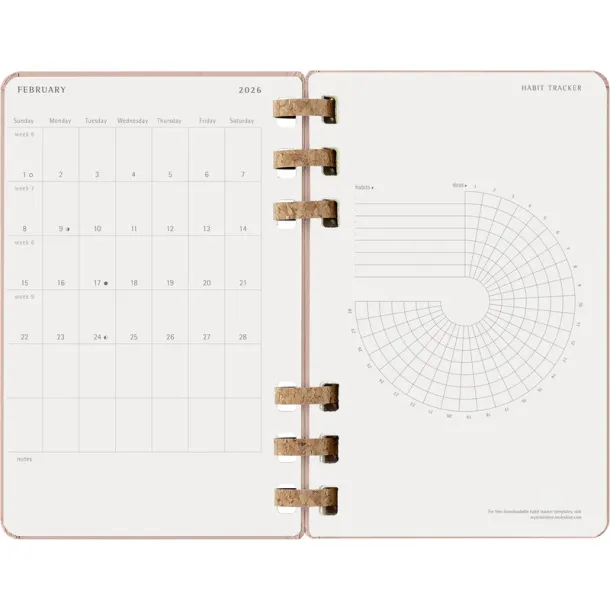  MOLESKINE spiral planner beige