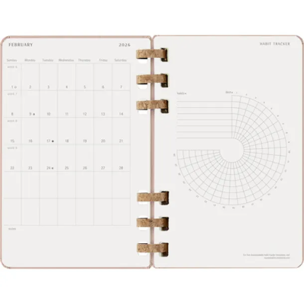  MOLESKINE spiral planner beige