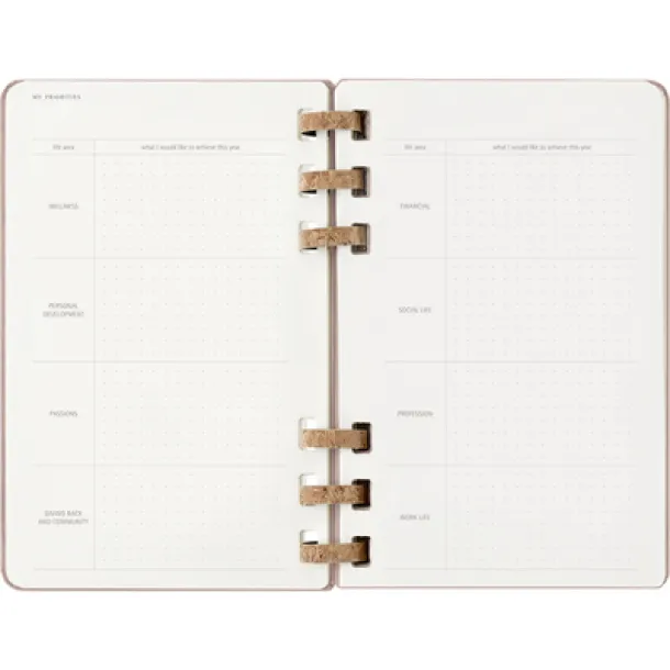  MOLESKINE spiral planner beige