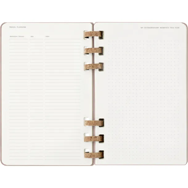  MOLESKINE spiral planner beige