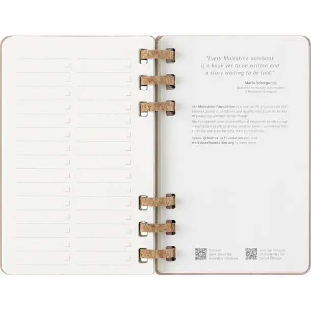  MOLESKINE spiral planner beige