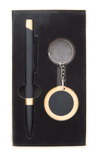 Specuset pen and keyring set Black