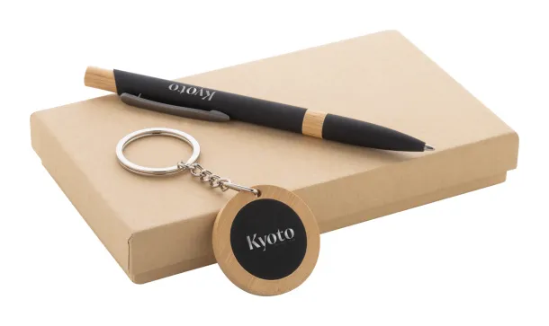 Specuset pen and keyring set Black