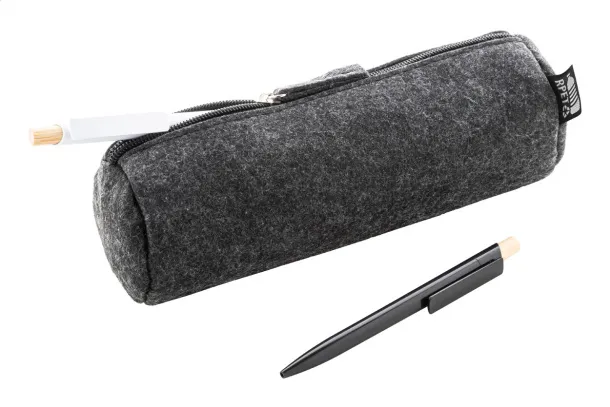 Refelt Draw RPET felt pen case Dark grey