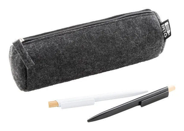 Refelt Draw RPET felt pen case Dark grey