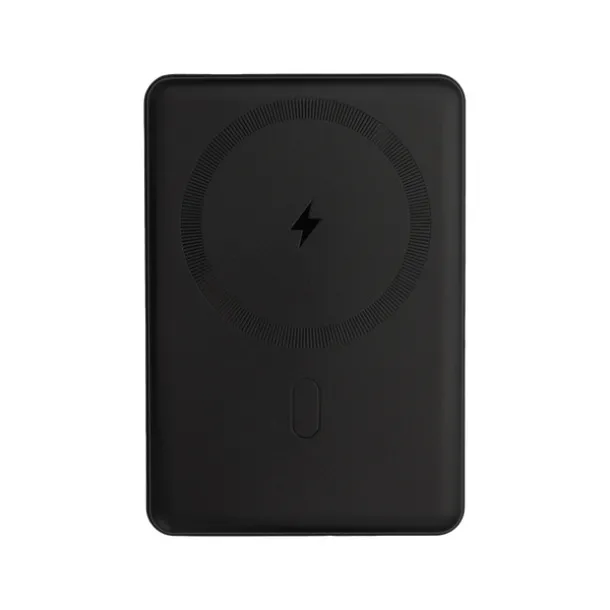 YUKI magnetna bežična prijenosna baterija, 5 000 mAh Crna