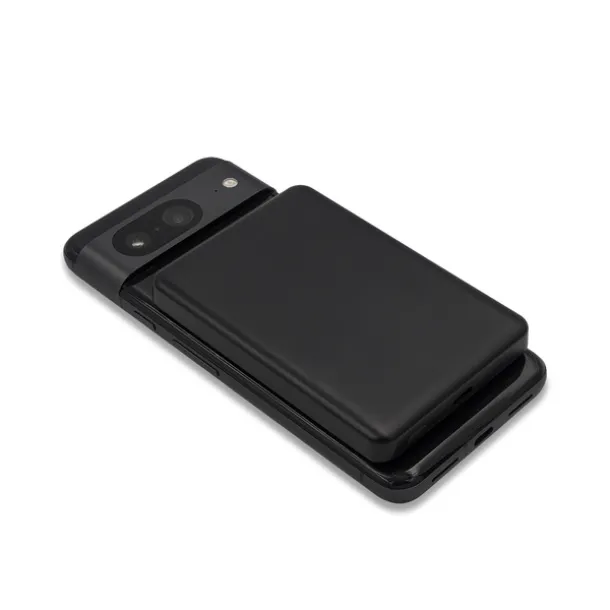 YUKI magnetna bežična prijenosna baterija, 5 000 mAh Crna