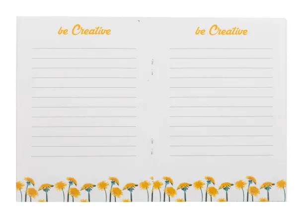 CreaNote Plus A6 Seed personalizirani notes s papirom sa sjemenkama Bijela